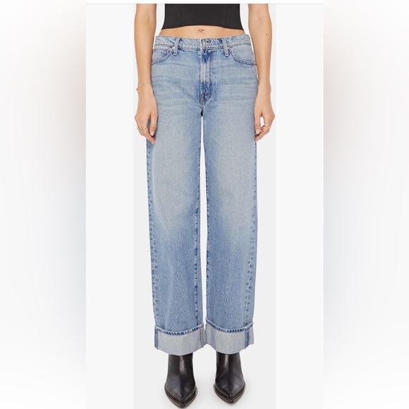 MOTHER Denim - MOTHER Light Blue Straight Leg Jeans